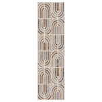 Mohawk Home - Mohawk Home Woven Westpoint Area Rug, Beige, 2' 1" x 7' 6" - Live in luxurious style with the Mohawk Home Westpoint Area Rug featuring a contemporary geometric design in a versatile neutral beige and grey color palette combination. Flawlessly finished with advanced machine woven technology, this area rug offers a lavish soft feel, brilliant color clarity, and richly defined details with the dependable durability needed for busy households. Available in scatters, runners, and popular sizes such as 5" x 8" and 8" x 10", this area rug is a great choice for adding style to a variety of spaces in your home such as the living room, dining room, bedroom, office, kitchen, hallway, entryway, and more.