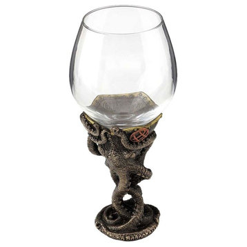 Steampunk Octopus Tentacle Wine Glass