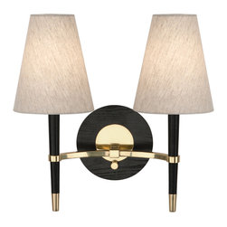 Robert Abbey - Robert Abbey Jonathan Adler Ventana Double Wall Sconce - Wall Sconces