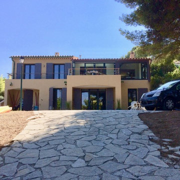 Facade villa bord de mer