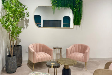 Trendy living room photo in Philadelphia