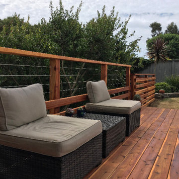 Laguna Niguel Natural Redwood Deck