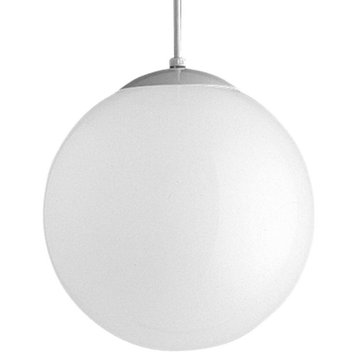 Opal Globes 1 Light Pendant, White, 11.88"