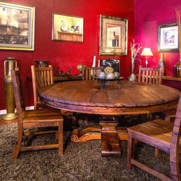 72" Round Mesquite Dining Table