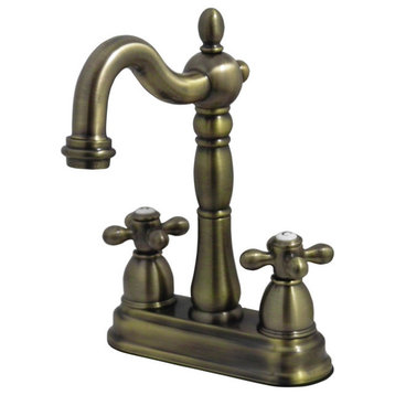 Kingston Brass KB149.AX Heritage 1.8 GPM Standard Bar Faucet - Antique Brass