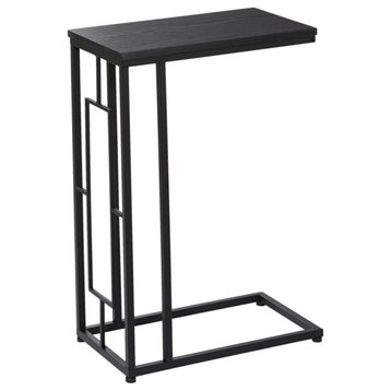 Contemporary Dark Brown Metal Accent Table 58707