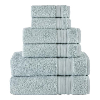 Alev Jacquard Bath/Hand Towel set Gray - Linum Home Textiles