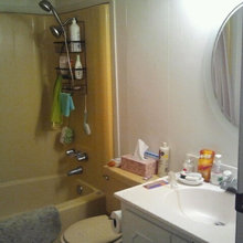 Before and After Hall Bathroom