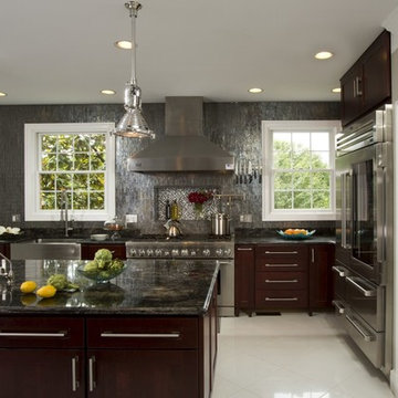 Contemporary, Gourmet Kitchen in Mount Vernon is a Cook's Dream by Michael Nash