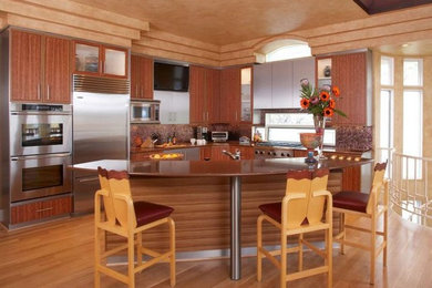Kitchen - contemporary kitchen idea in Kansas City
