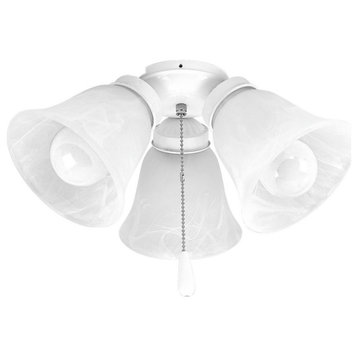 Progress AirPro Collection 3-Light Ceiling Fan Light P2600-30WB, White
