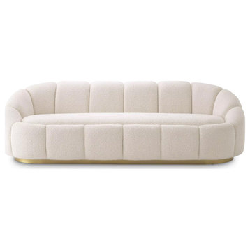 Cream Boucle Upholstered Sofa | Eichholtz Inger