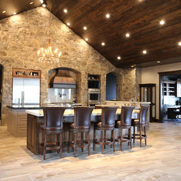 Ivory Pearl and Titanium Granite Kitchen