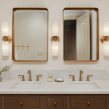 Fun and Funky Laundry Room + Classic Bathrooms