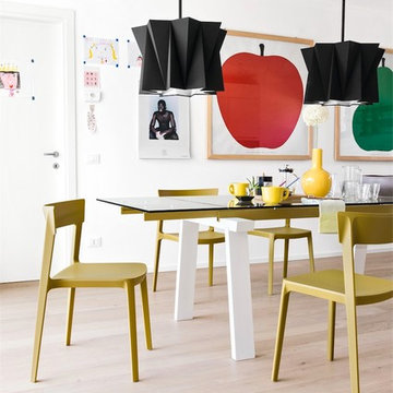 Skin Armless Stacking Waterproof Chairs - Matte Mustard Yellow Seat Finish