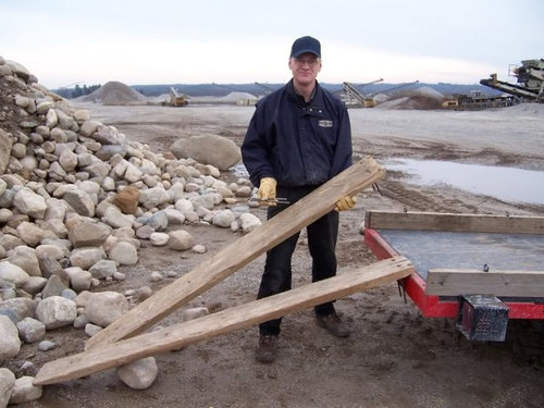 Loading Rocks onto a Truck or Trailer