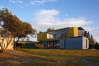 Example of a trendy exterior home design in San Diego