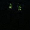 Sunnydaze Patina Solar LED Lantern with Vintage-Style Bulb - Green - Set of 2