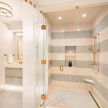Luxury Modern Bathroom With Gold Accents