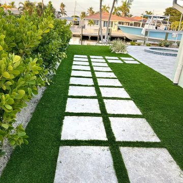 Grass installation in Anna Maria