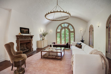 Living room - mediterranean living room idea in Los Angeles