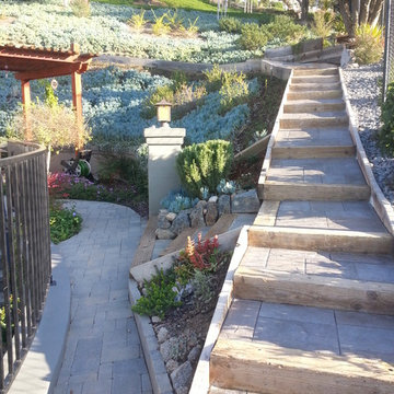 Stamped Concrete Stairway