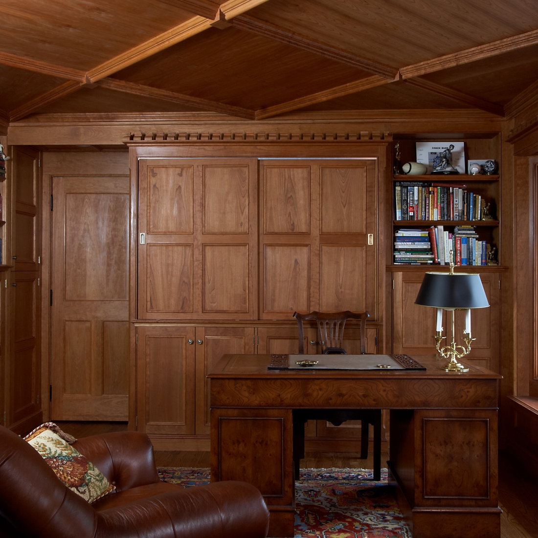 Cherry Paneled office