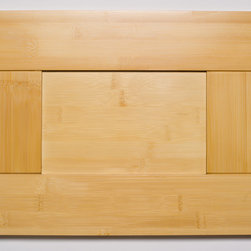 Natural Shaker Bamboo Kitchen Cabinets - Kitchen Cabinetry