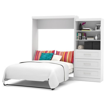 Bestar Pur By Bestar 101 Queen Wall Bed Kit, White