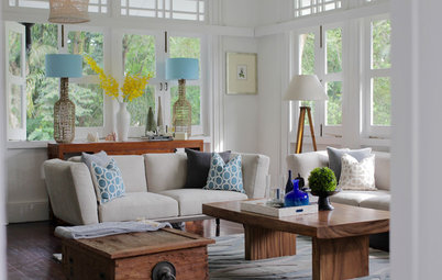 Room Tour: Nature and a Painting Inspired This Fresh Living Room