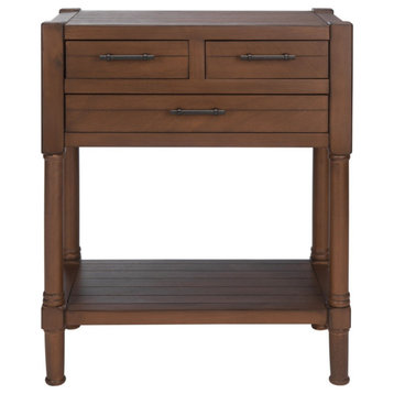 Imogen 3 Drawer Console Table Brown