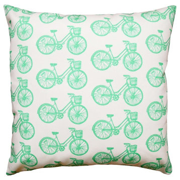 Mint Bike 16"x16" Pillow