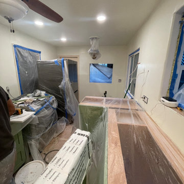 Kitchen Remodel 2024 Oakland/ white and light green