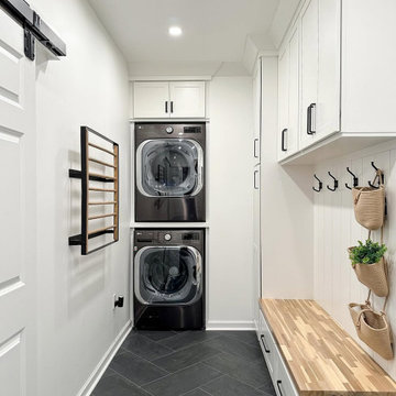 Seamless Detail in a Custom Laundry Room