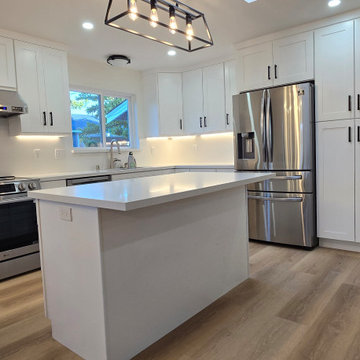 Santa Clara Bathroom Remodel & Kitchen Relocation