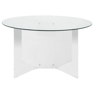 Farrah Acrylic Round Dining Table