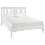 Bentley Designs - Hampstead White Painted Bed, Double - Hampstead White Painted Double Bed offers elegance and practicality for any home. Crisp white paint finish adds a contemporary touch to a timeless range guaranteed to make a beautiful addition to any home.