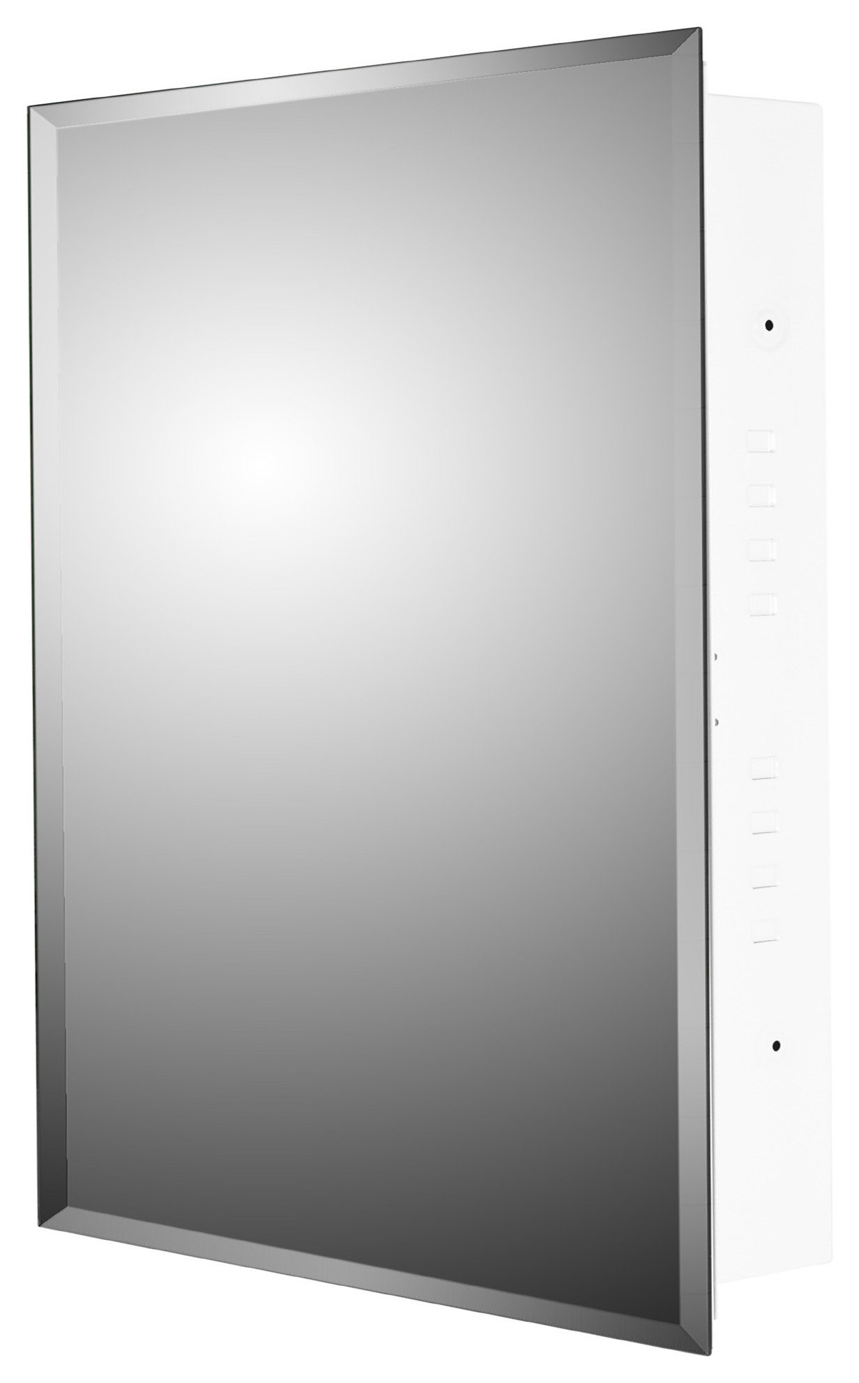 Euroline Medicine Cabinet, 16"x26", Beveled Edge, Flush Mounted