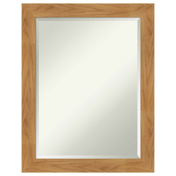 Carlisle Blonde Beveled Wood Wall Mirror 22 x 28 in.