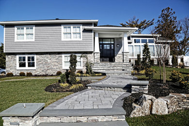 Example of an exterior home design in New York