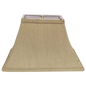 12" Pale Brown Rectangle Bell No Slub Lampshade