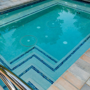 Cocktail Pool with Automatic Cover, Water Features and Fire Pit