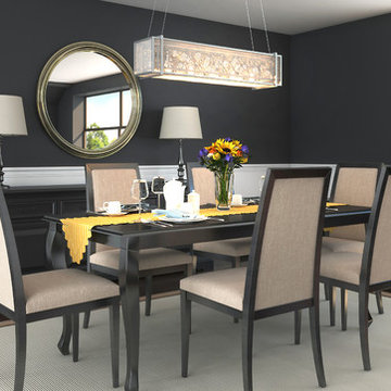 Fascination Linear Pendant in Dining Room