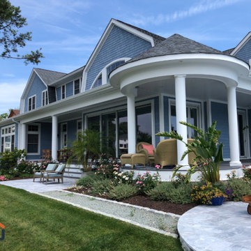 Modern Colonial - Aleutian Blue NuCedar Shingle and ShipLap Siding