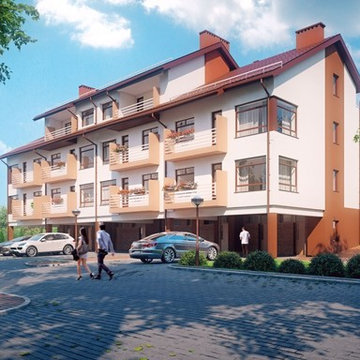 Architectural visualization - Modern Townhouses