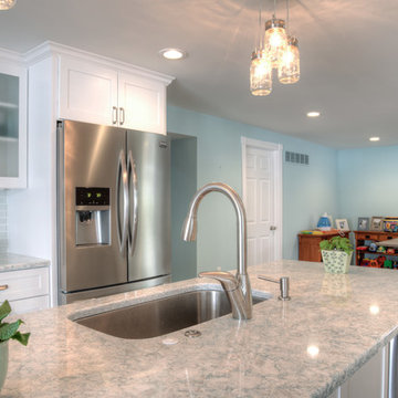 Bright Traditional Kitchen and Bathroom Remodel