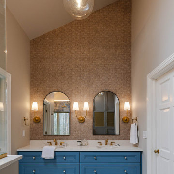 Moody Bathroom and Fun Laundry Room