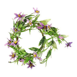 Shea's Wildflower - 4.5" Tweedia Ring, Lavender - Wreaths And Garlands