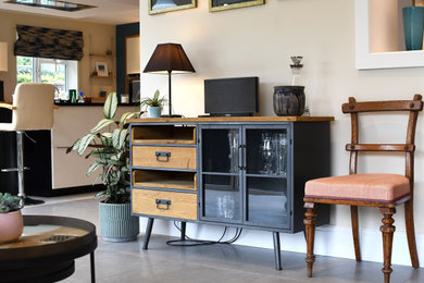 Living room - modern living room idea in Hampshire