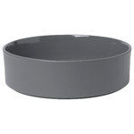 blomus - Pilar Serving Bowl, Pewter, 11" - Serving Bowl - Large 11 inch is functional for every occasion. Beautifully shaped yet humble enough to act as a discreet backdrop to the perfectly arranged meal. Stoneware pieces include bowls, plates, mugs and serveware. The full range is available in 4 colors.